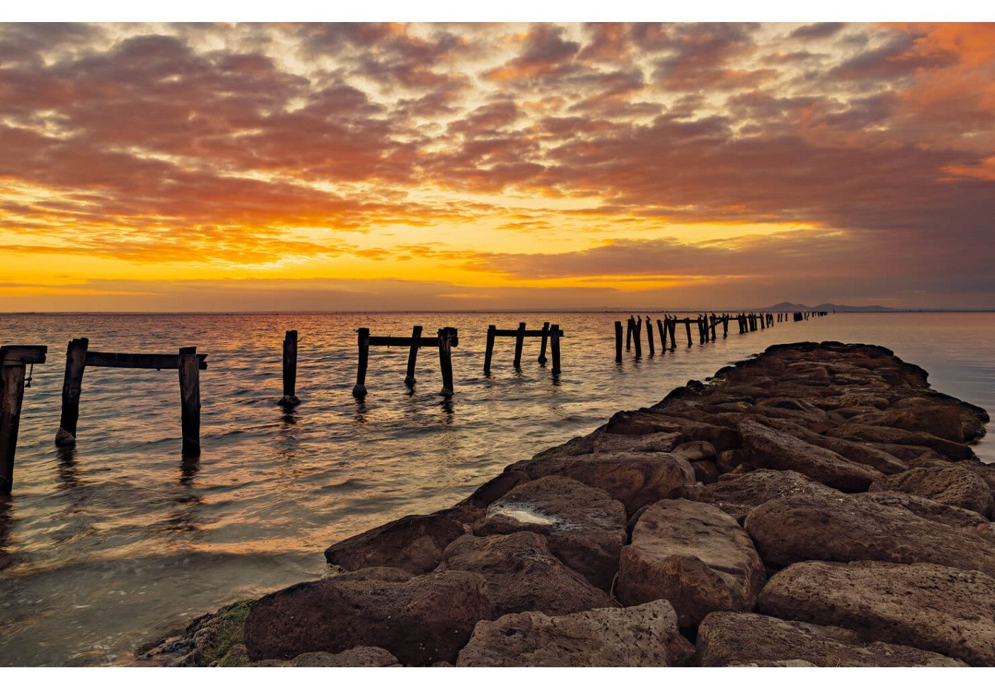 Модульная картина Закат на берегу океана | купить картину в Нижневартовске Модульная картина Закат на берегу океана